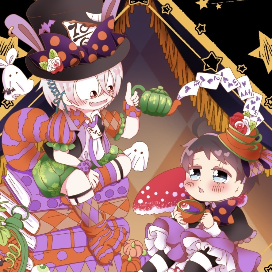 ハロウィンなアクリルスタンドとステッカー