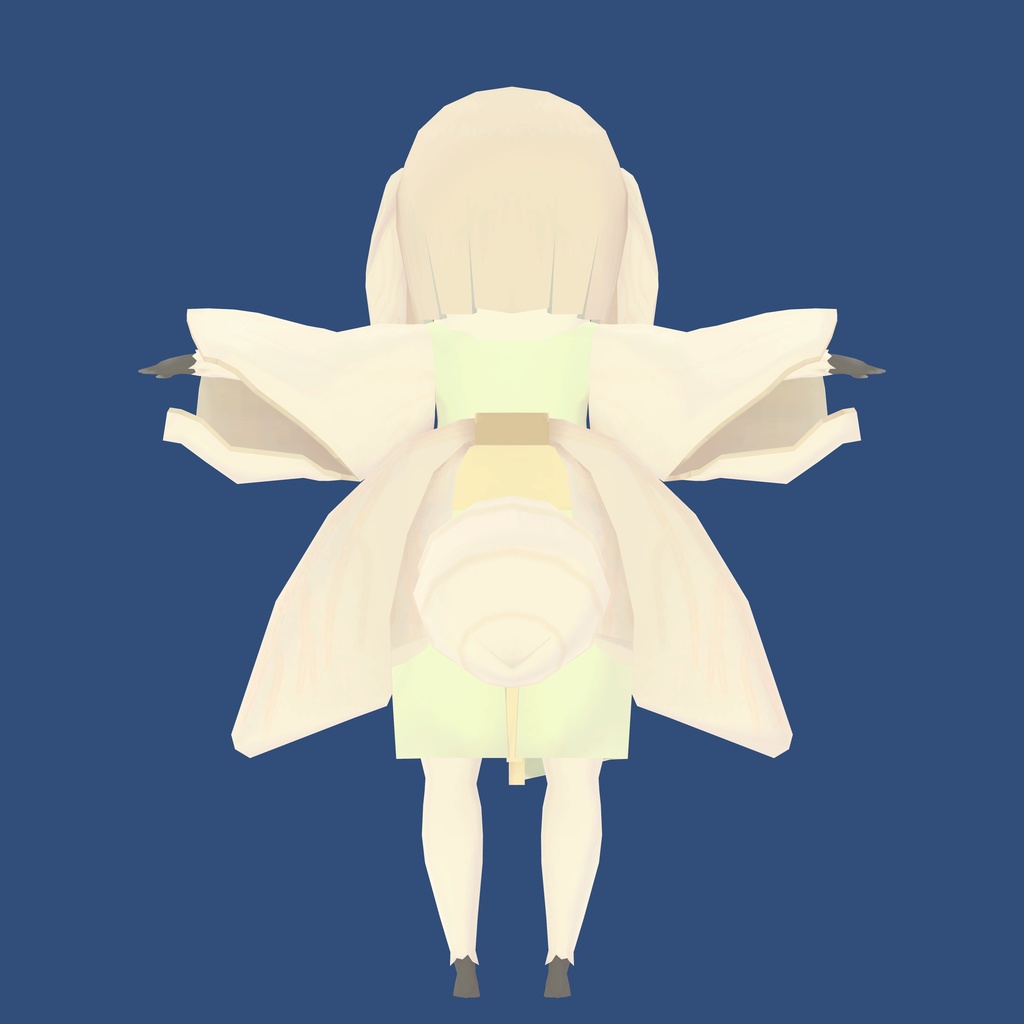 【quest想定オリジナル3dモデル】おかいこさま【fallback対応】