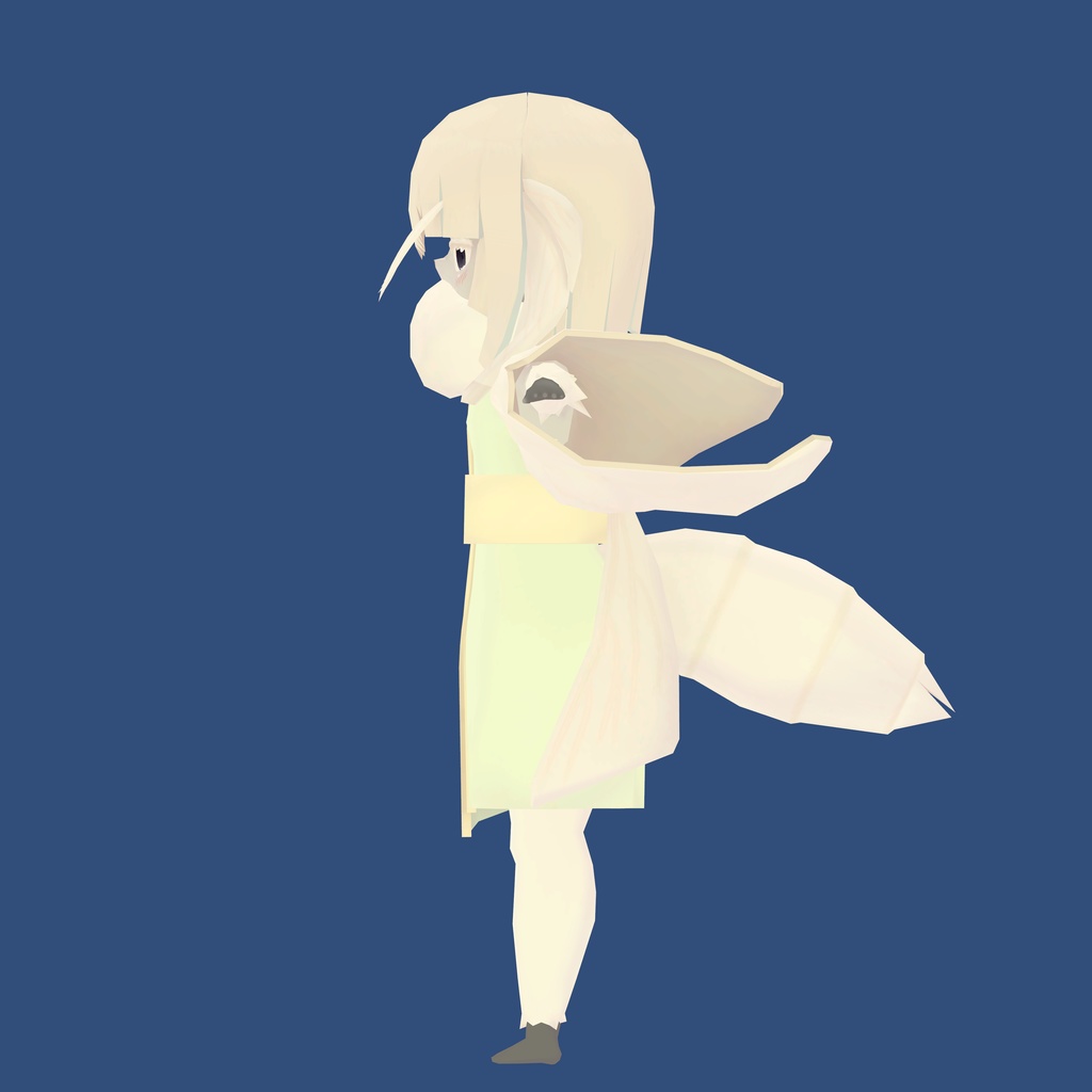 【quest想定オリジナル3dモデル】おかいこさま【fallback対応】