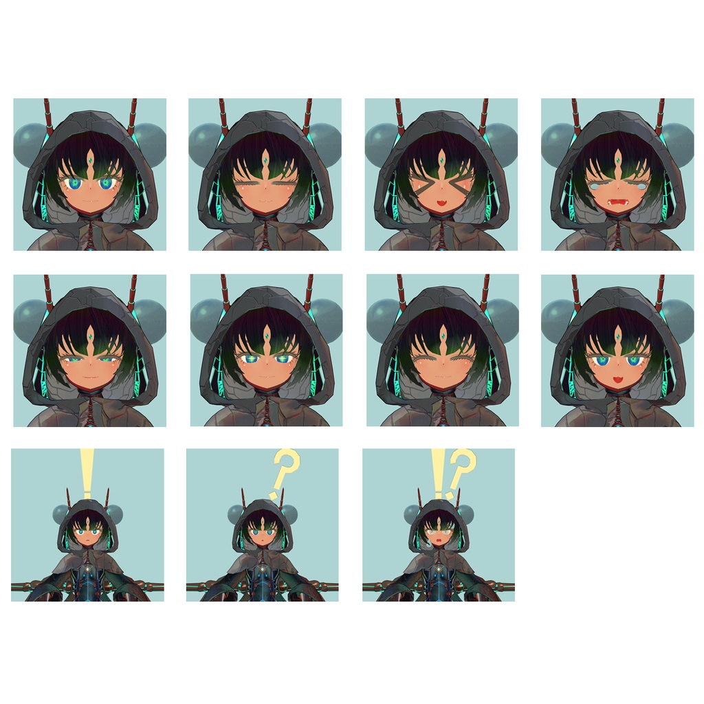 VRC想定モデル 「アトラタ」with 「強化外装:黒蜻蛉」