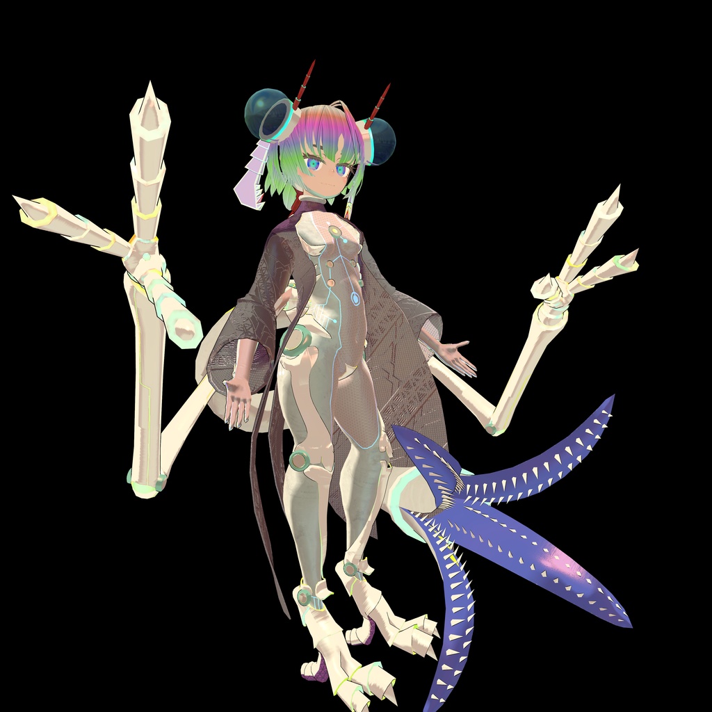 VRC想定モデル 「アトラタ」with 「強化外装:黒蜻蛉」