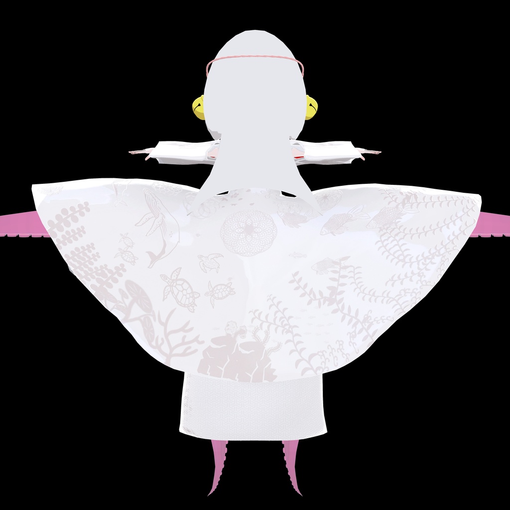 VRChat想定モデル シロオリヒメ【shiro orihime ~白澱姫~ 】