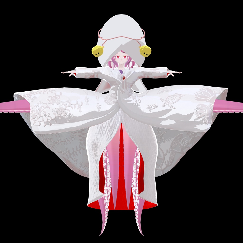 VRChat想定モデル シロオリヒメ【shiro orihime ~白澱姫~ 】