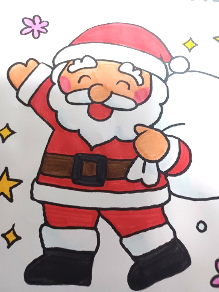 Christmas ぬりえ(5セット)