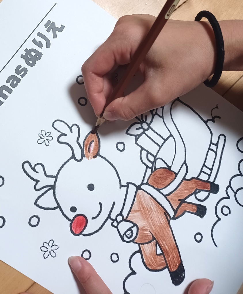 Christmas ぬりえ(5セット)