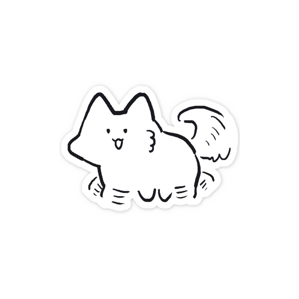 毎日全力犬ステッカー