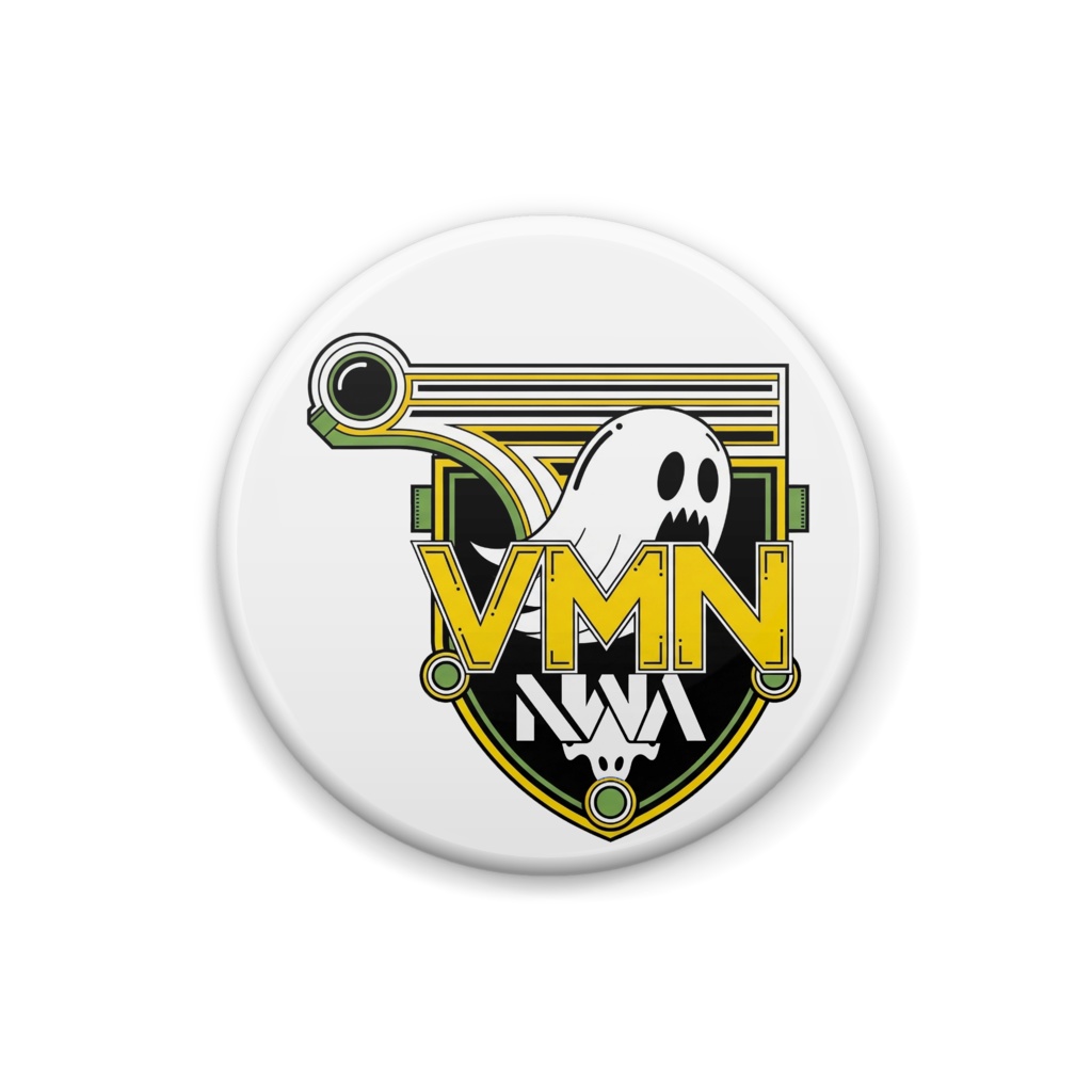  ◤ VRC都市伝説群 メガヌロン◢　缶バッチ-001