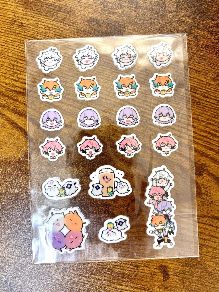 バイト組さんのぷっくりシール(再販分)