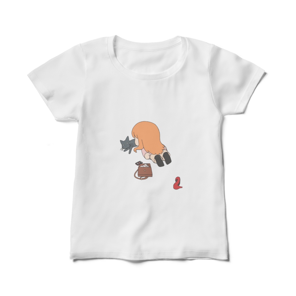 猫吸いTシャツ