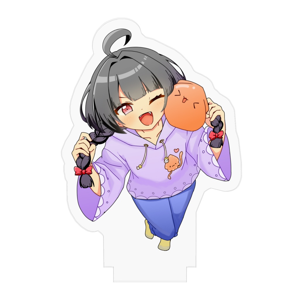 3周年を祝うするめのアクリルスタンド