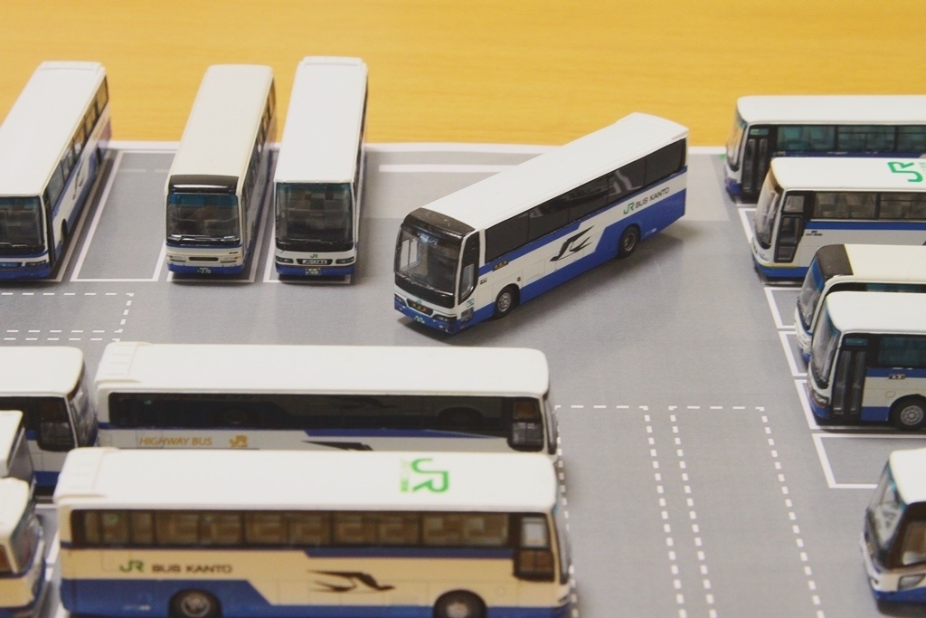 【PDF・模型用道路】汎用営業所B(1/150 バスコレ用道路シート/A4)