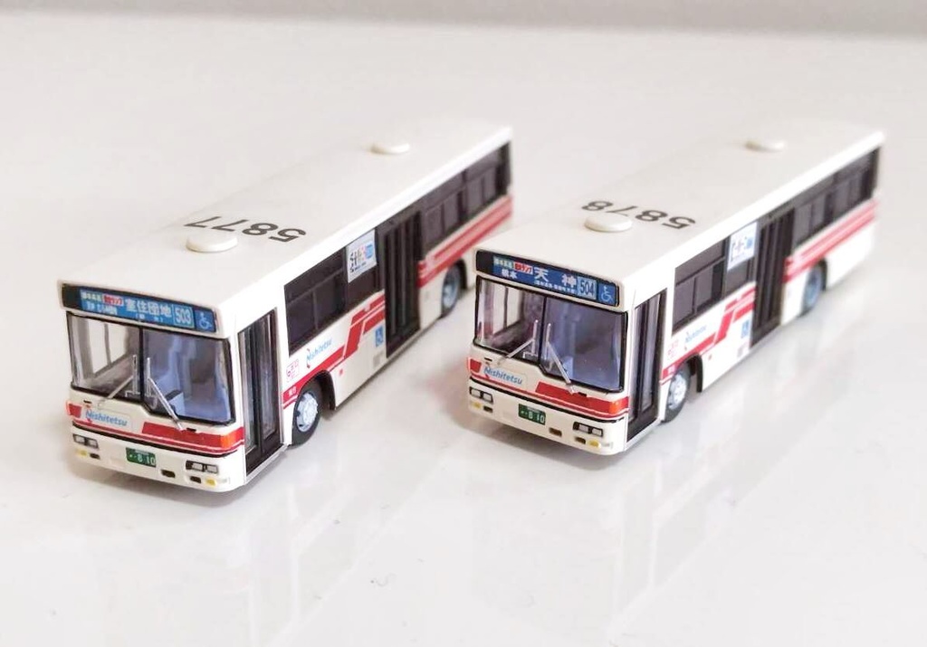 【1/150 バスコレ工作用ステッカー】福岡西部 各種方向幕 No:807