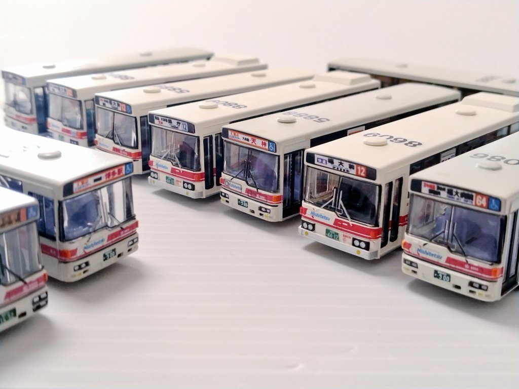 【1/150 バスコレ工作用ステッカー】福岡城南区・南区 各種方向幕 No:810