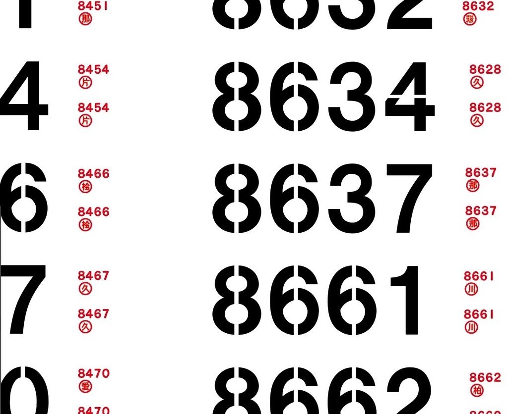 【1/150 バスコレ工作用デカール】日野58MC 車番等デカール No:909