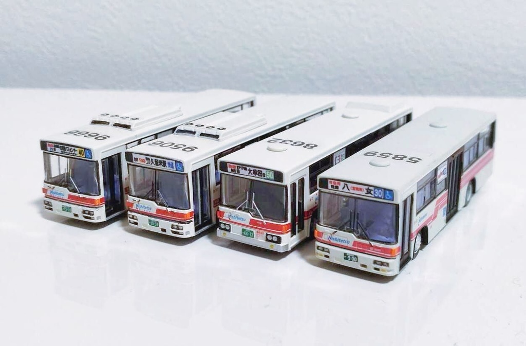 【1/150 バスコレ工作用ステッカー】久留米・佐賀地区 各種方向幕 No:814