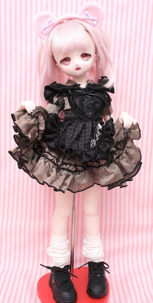 DDH-01 セミホワイト 開口ソフビ盛りカスタムヘッド+レジンアイ