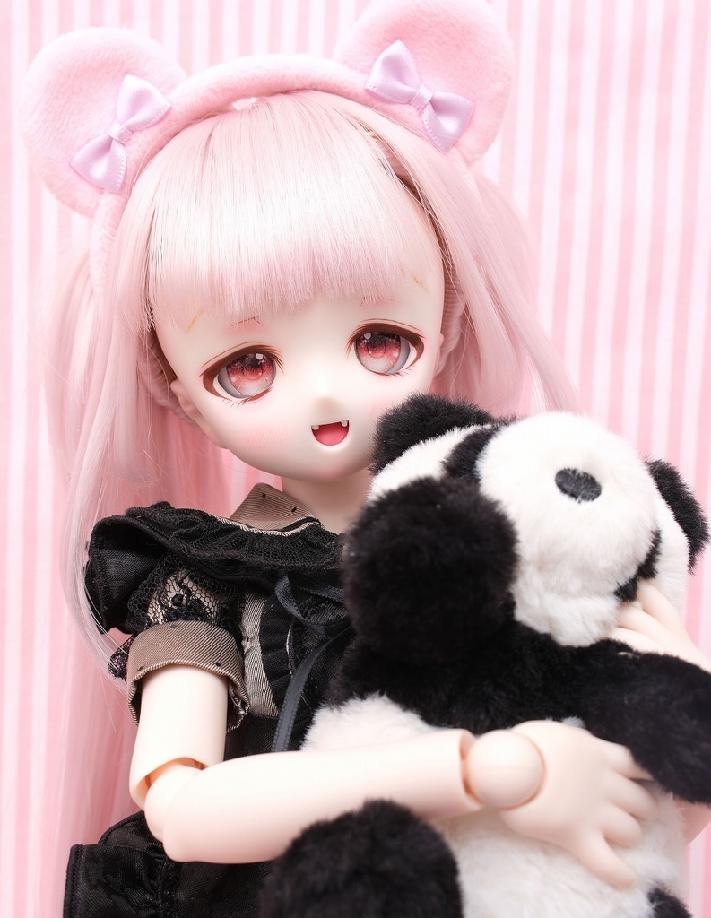 DDH-01 セミホワイト 開口ソフビ盛りカスタムヘッド+レジンアイ