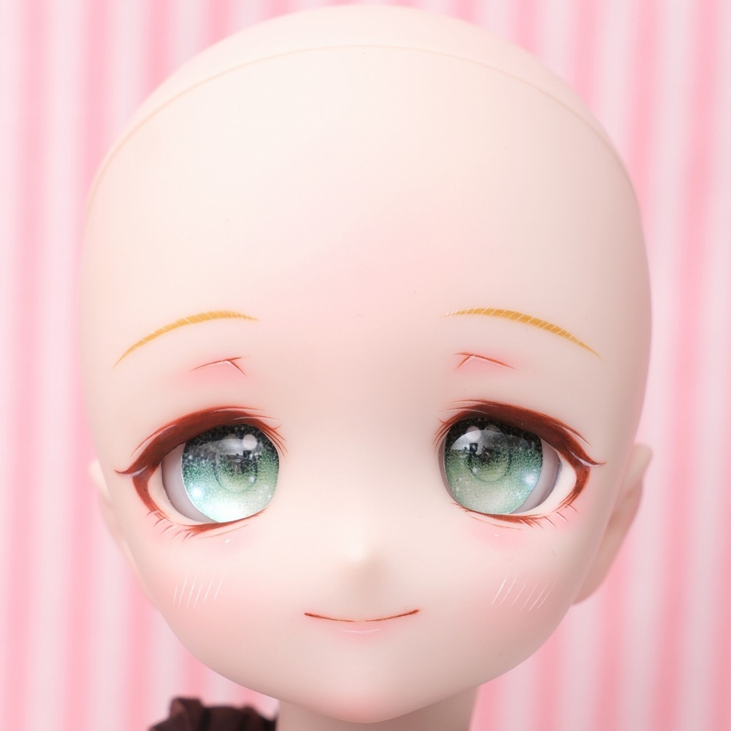 DDH-27 セミホワイト ソフビ盛りカスタムヘッド+おまけレジンアイ