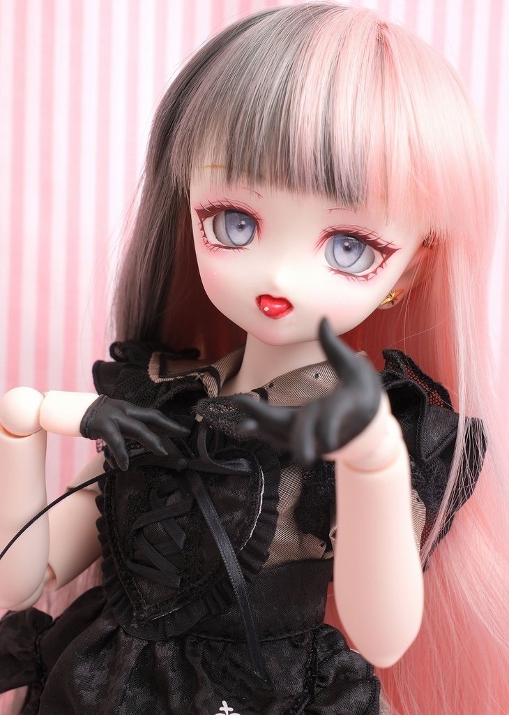 DDH-22 セミホワイト 難あり 開口ソフビ盛りカスタムヘッド+レジンアイ