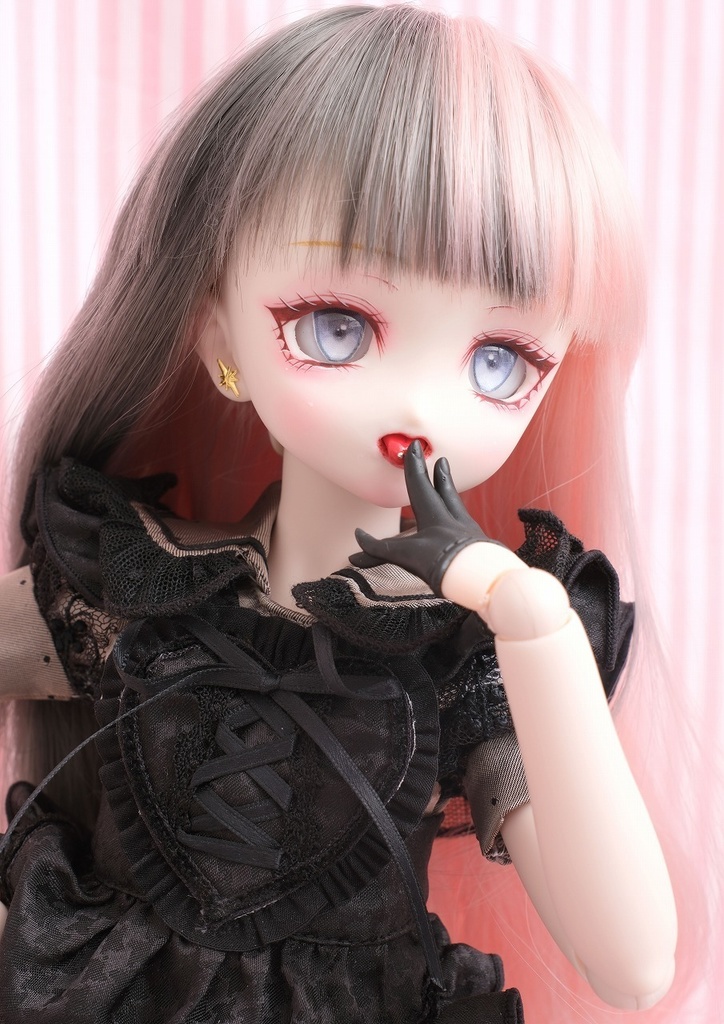 DDH-22 セミホワイト 難あり 開口ソフビ盛りカスタムヘッド+レジンアイ