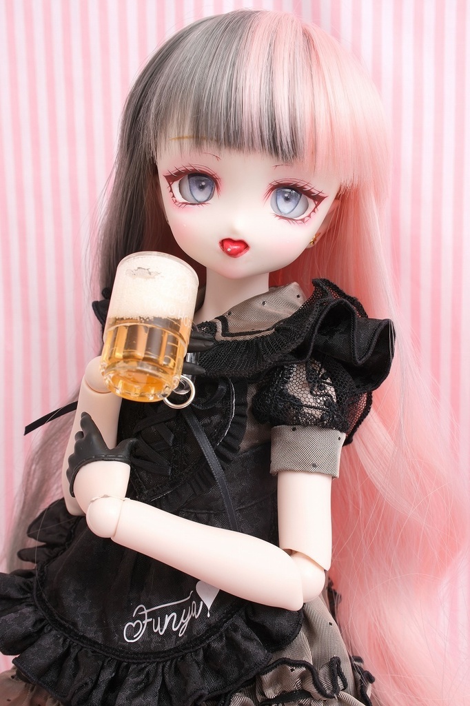 DDH-22 セミホワイト 難あり 開口ソフビ盛りカスタムヘッド+レジンアイ