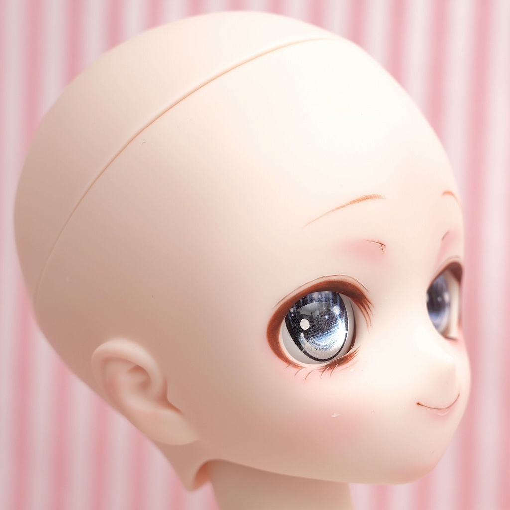DDH-28 セミホワイト カスタムヘッド+ディーラー様製レジンアイ