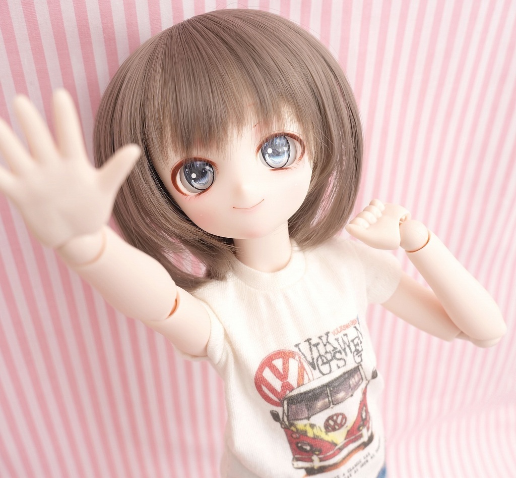 DDH-28 セミホワイト カスタムヘッド+ディーラー様製レジンアイ