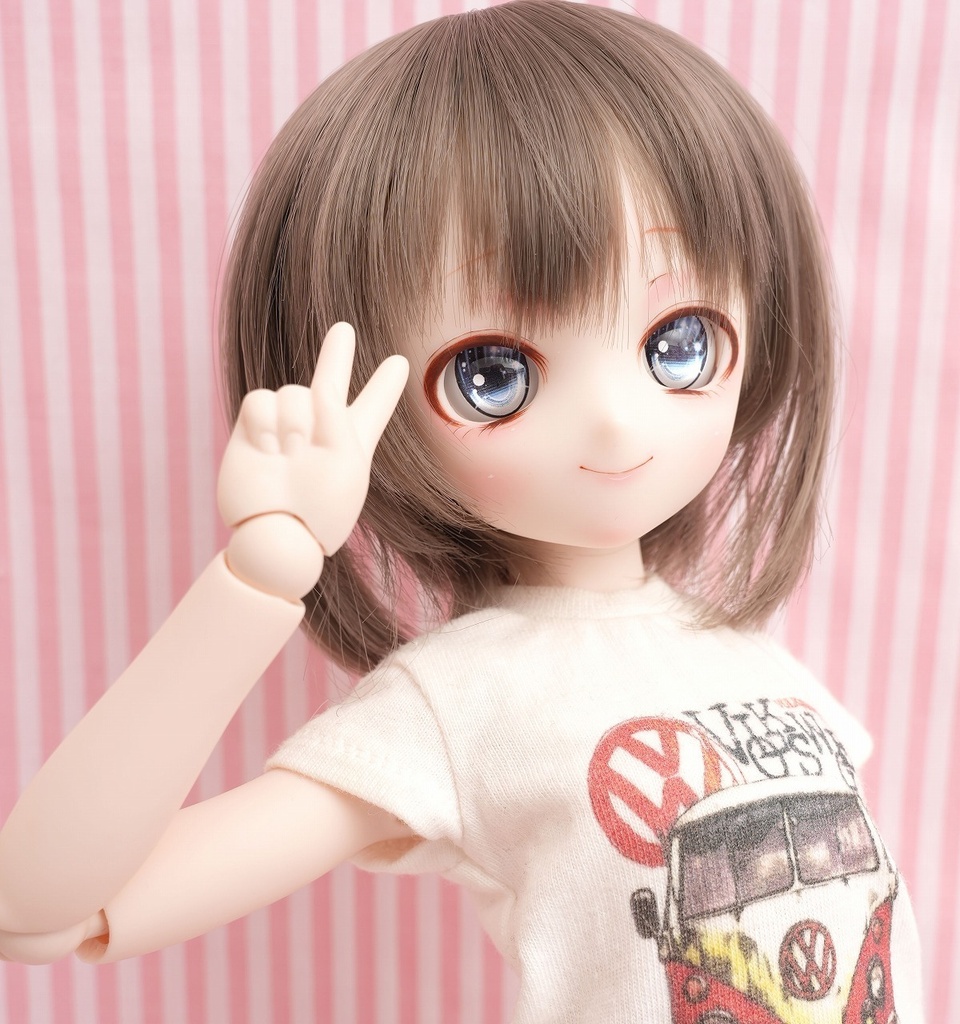 DDH-28 セミホワイト カスタムヘッド+ディーラー様製レジンアイ