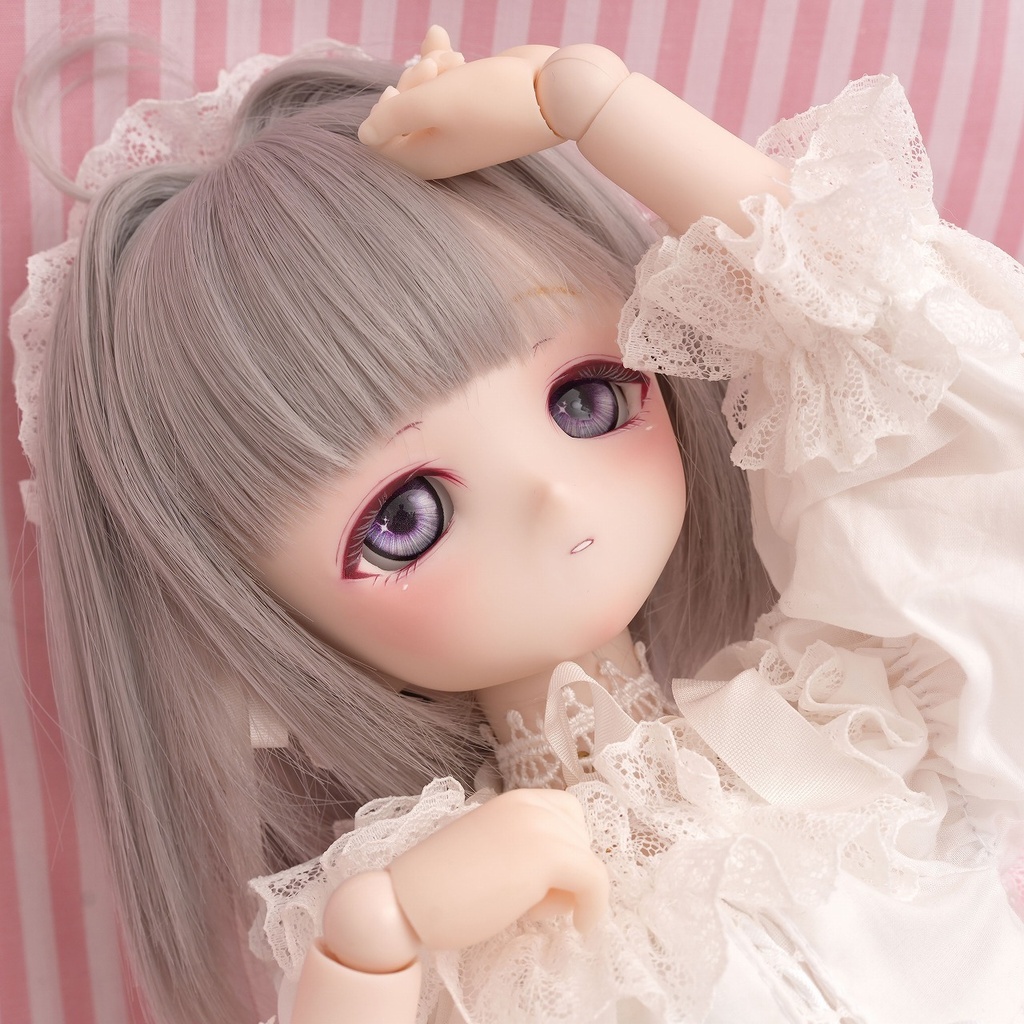 DDH-01 セミホワイト ソフビ盛りカスタムヘッド+ディーラー様製レジンアイ