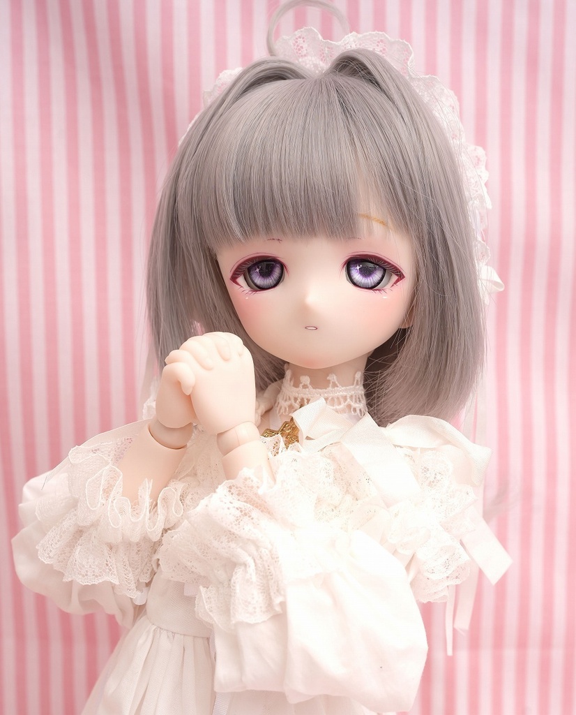 DDH-01 セミホワイト ソフビ盛りカスタムヘッド+ディーラー様製レジンアイ