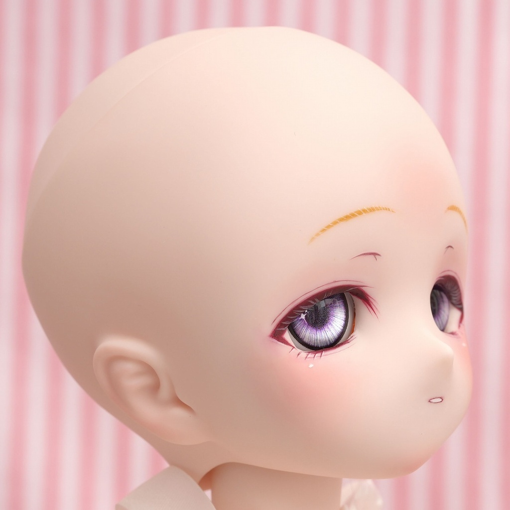 DDH-01 セミホワイト ソフビ盛りカスタムヘッド+ディーラー様製レジンアイ