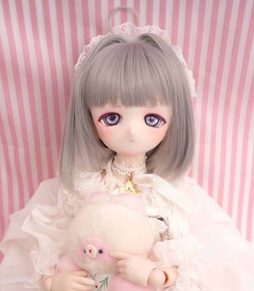 DDH-01 セミホワイト ソフビ盛りカスタムヘッド+ディーラー様製レジンアイ