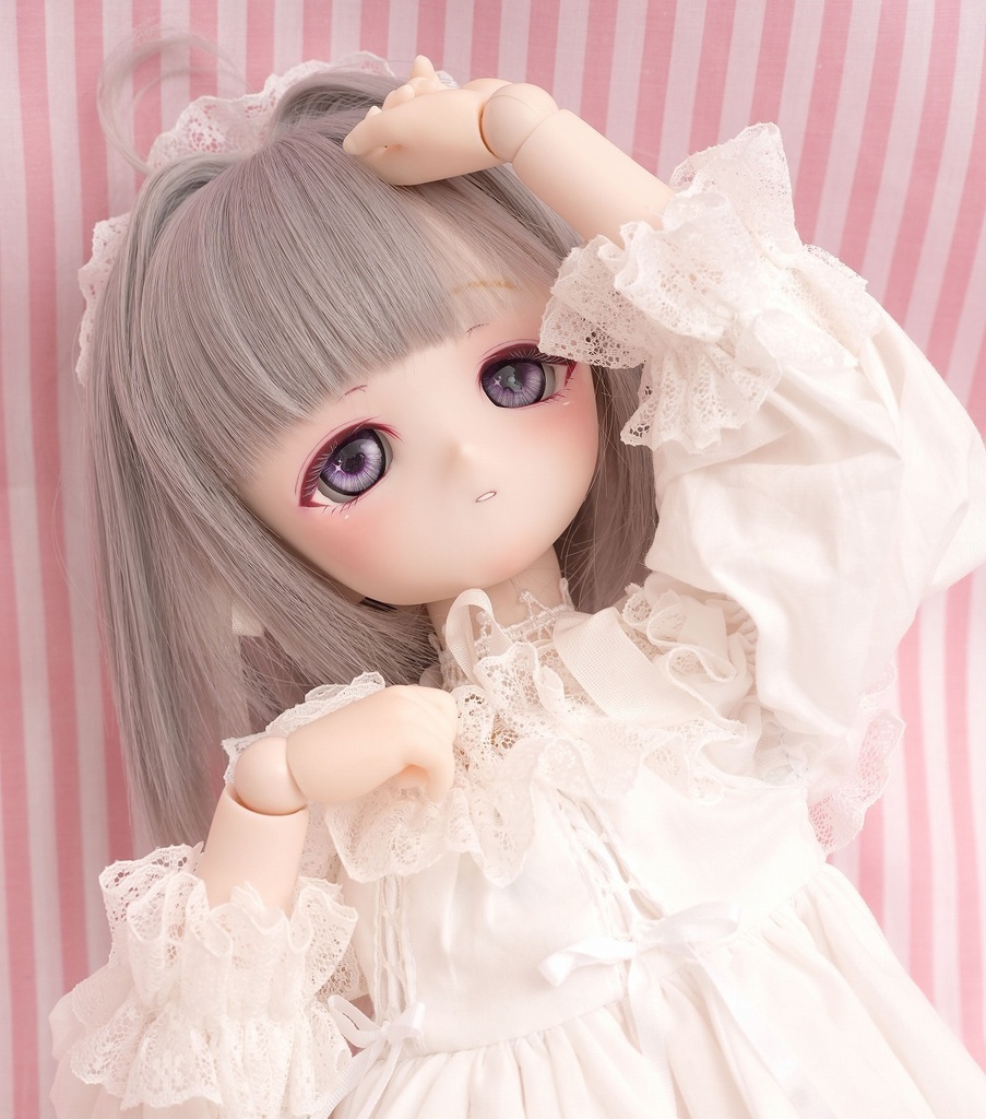 DDH-01 セミホワイト ソフビ盛りカスタムヘッド+ディーラー様製レジンアイ
