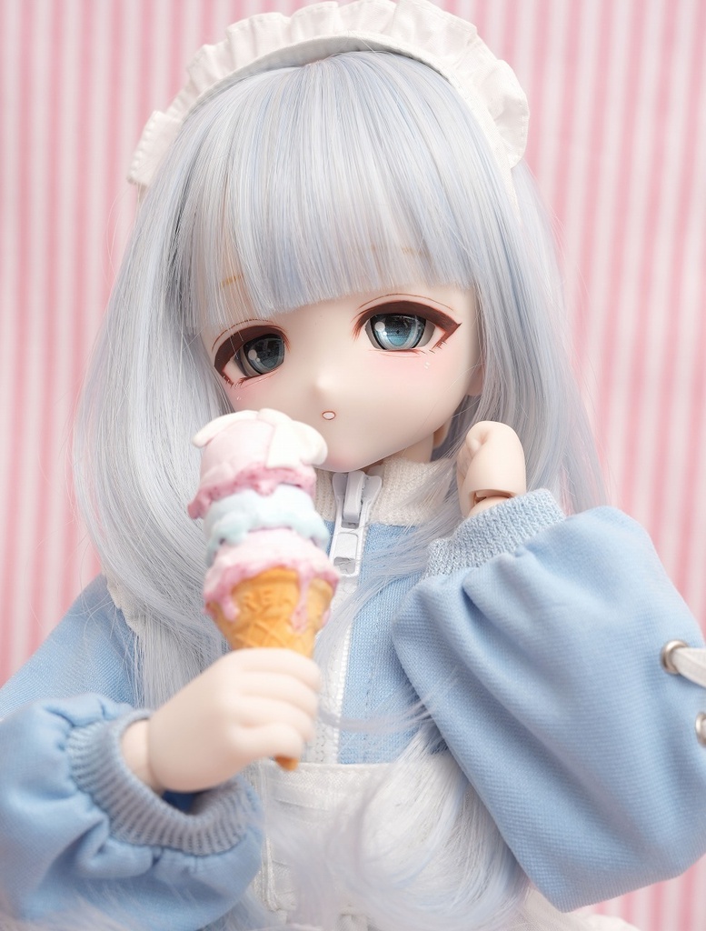 DDH-27 セミホワイト ソフビ盛りカスタムヘッド+ディーラー様製レジンアイ