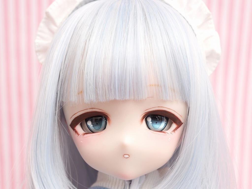 DDH-27 セミホワイト ソフビ盛りカスタムヘッド+ディーラー様製レジンアイ
