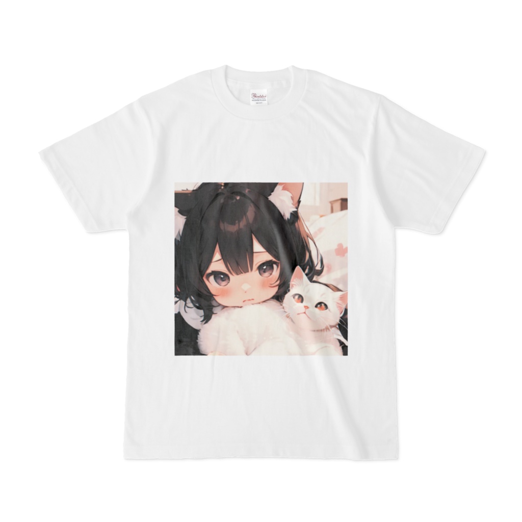 ね子ちゃんと子ネコ　む～　Tシャツ
