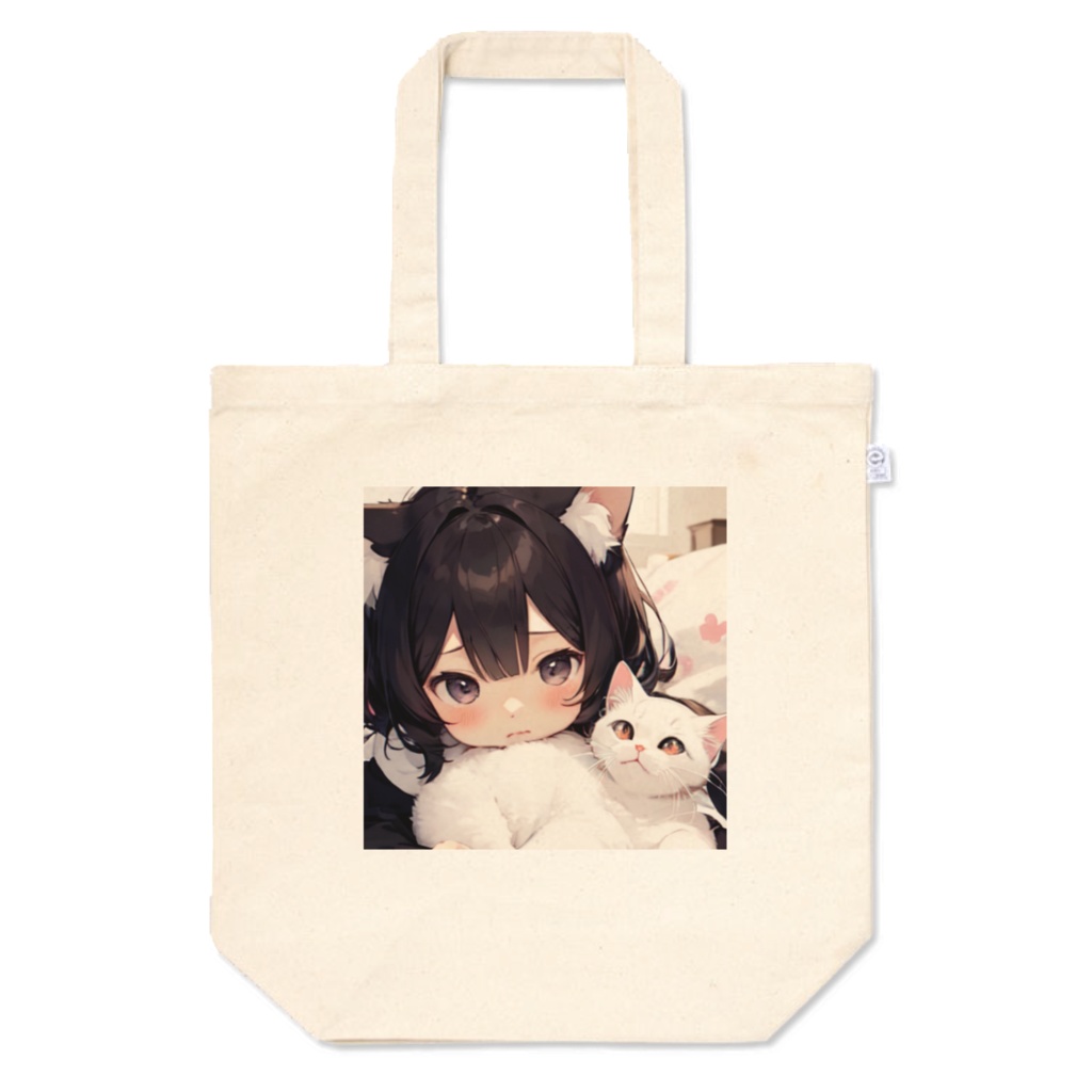 ね子ちゃんと子ネコ　む～　トートバッグM