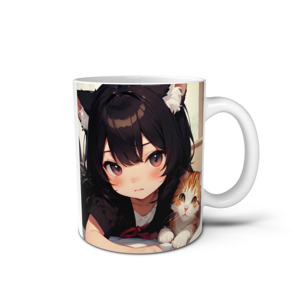ね子ちゃんと子ネコ　ん？　マグカップ
