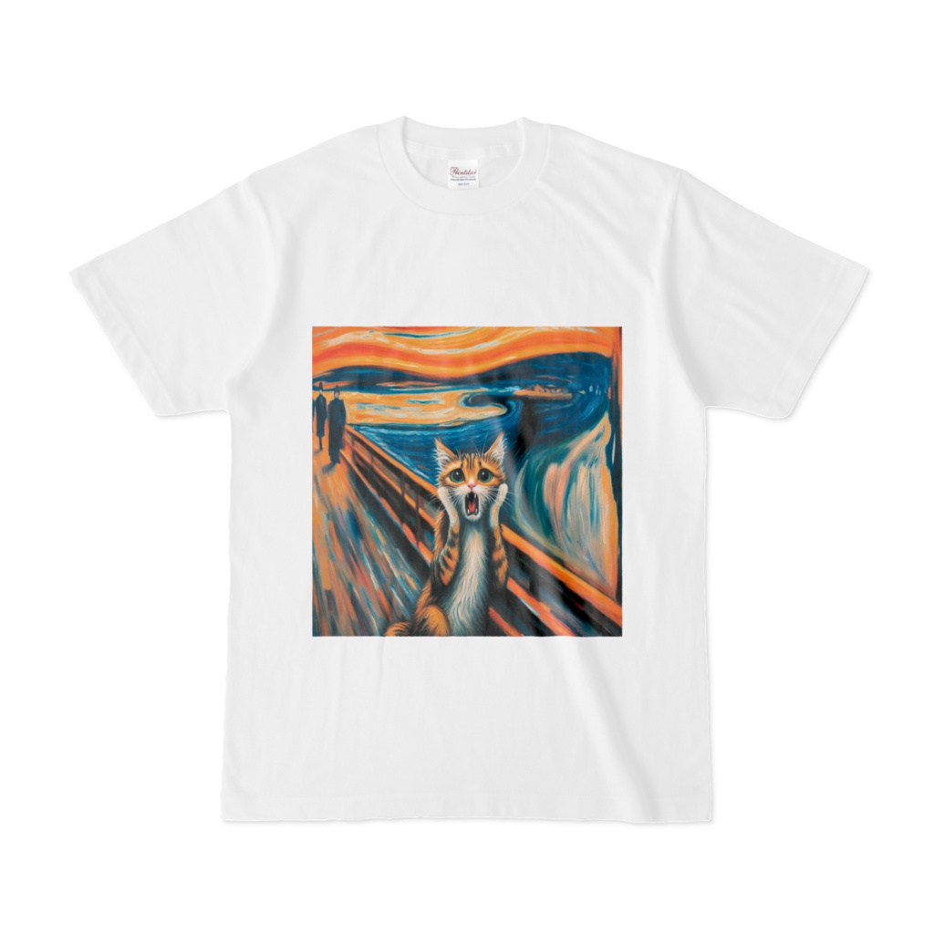 ネコの叫び Tシャツ