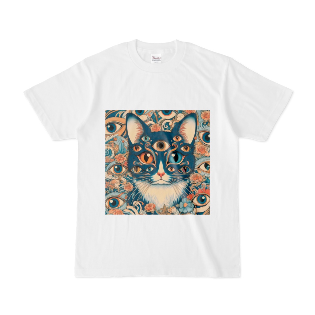 オッドアイの猫 Tシャツ
