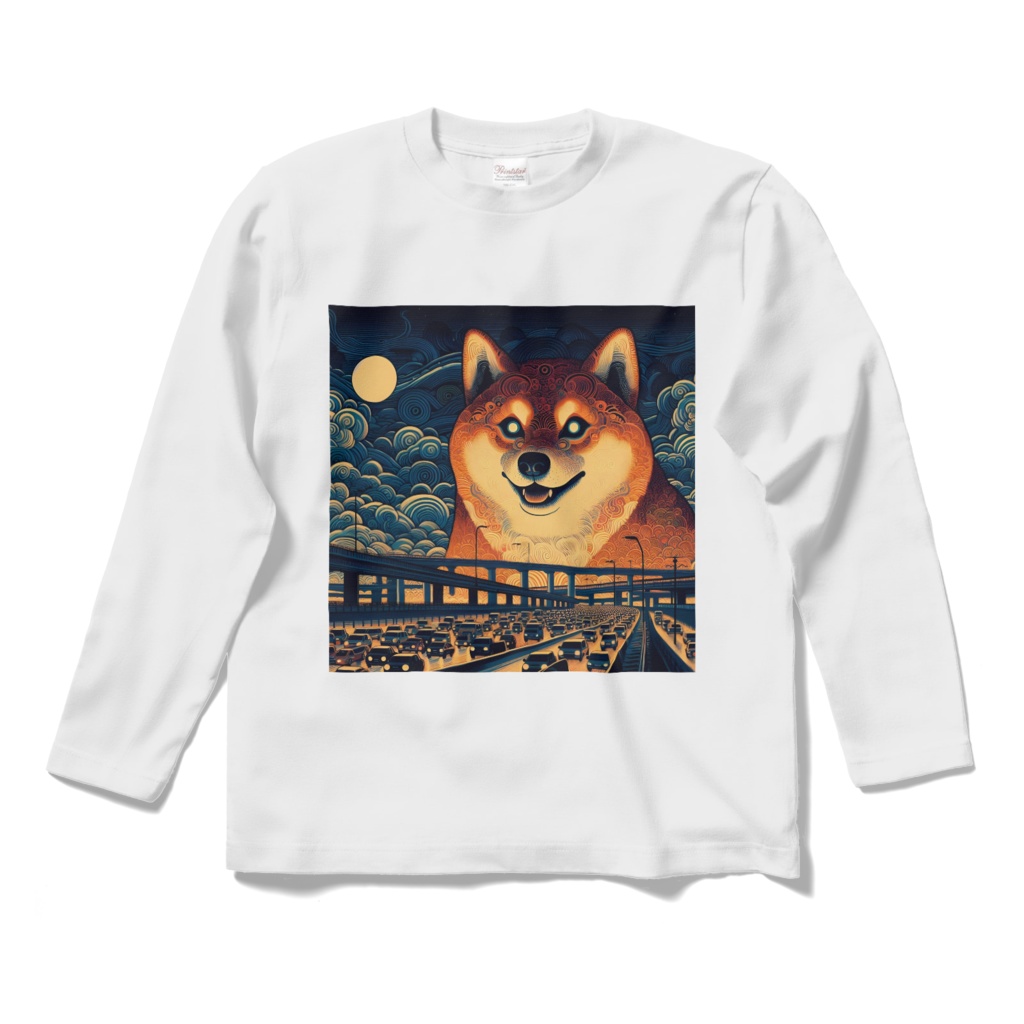 柴犬大怪獣イヌラ ロングTシャツ