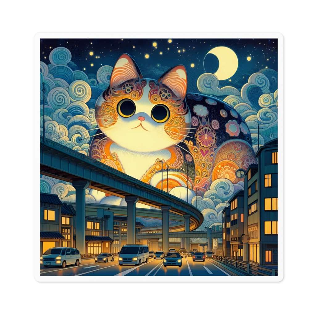 ネコ大怪獣ネコラ　ステッカー