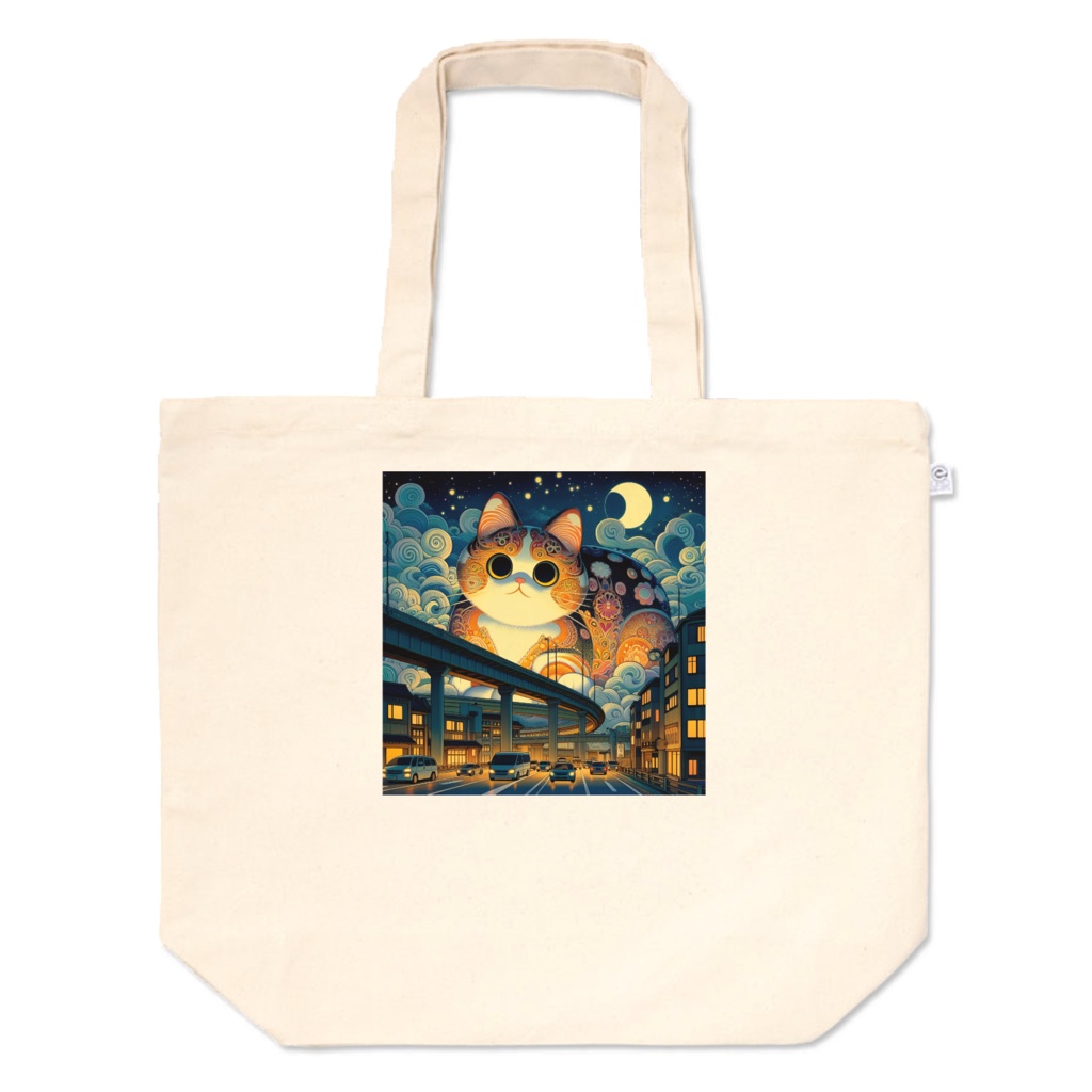 ネコ大怪獣ネコラ　トートバッグ　Lサイズ