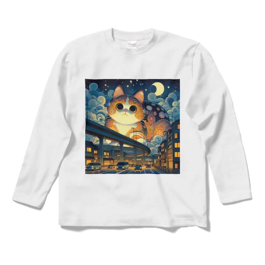 ネコ大怪獣ネコラ ロングTシャツ