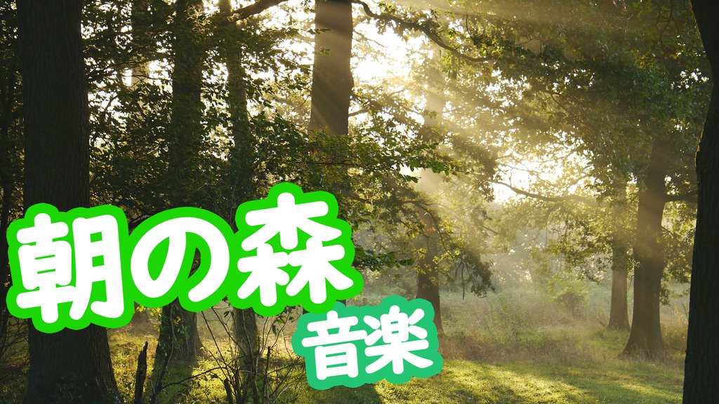 朝、静けさの中で森が徐々に目覚めていくようなBGM