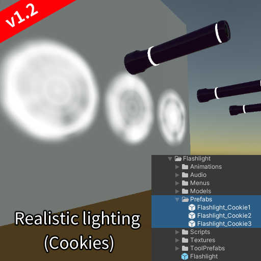 [v1.3] 懐中電灯 / Flashlight (Torch) / 手電筒 - プェツア工房 - BOOTH
