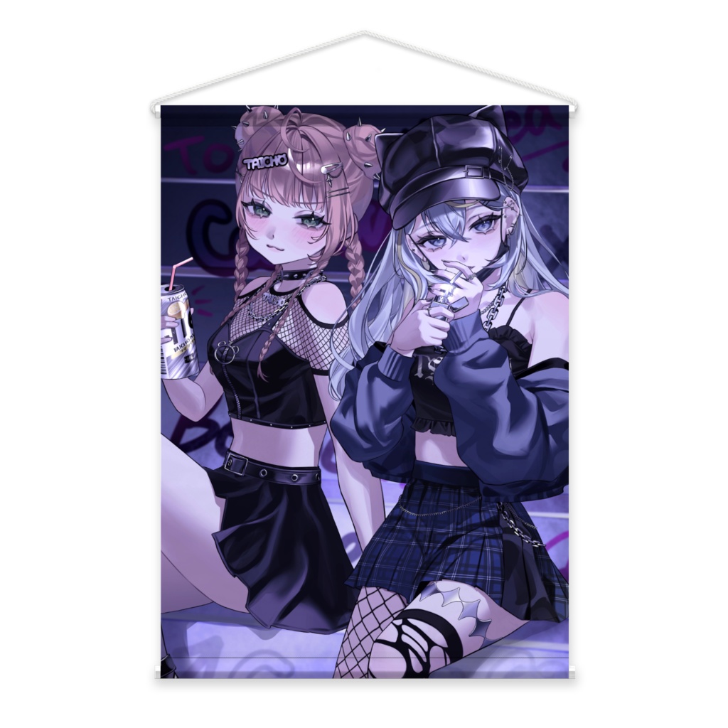 【くま隊長×透氷つらら】らいかさまコラボタペストリー