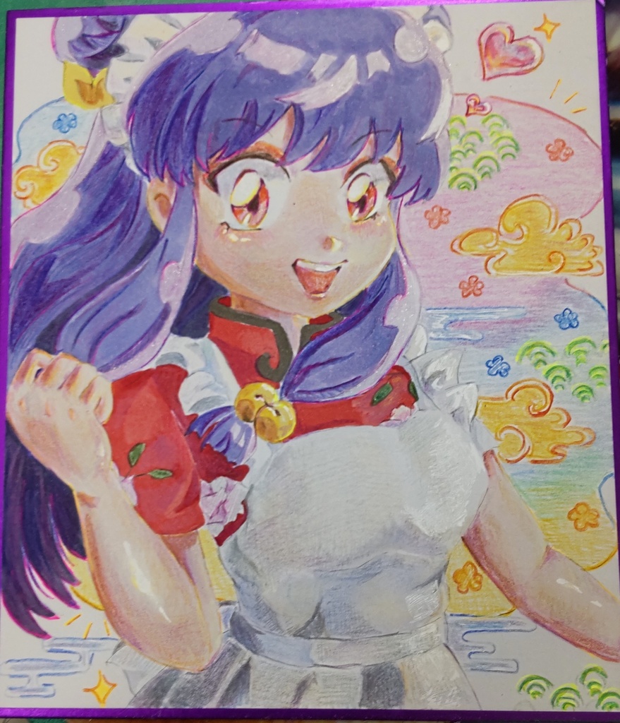 【アナログ色紙】シャンプー（らんま½）