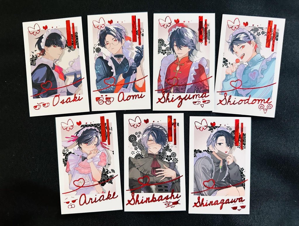 メイドアクスタ+チェキ(前半組+汐+静+品)