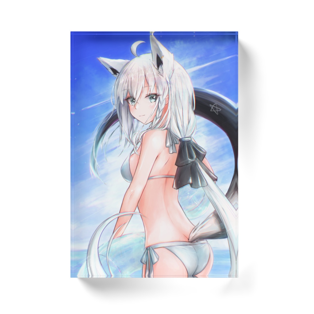 【非公式】白上フブキ(水着)アクリルブロック